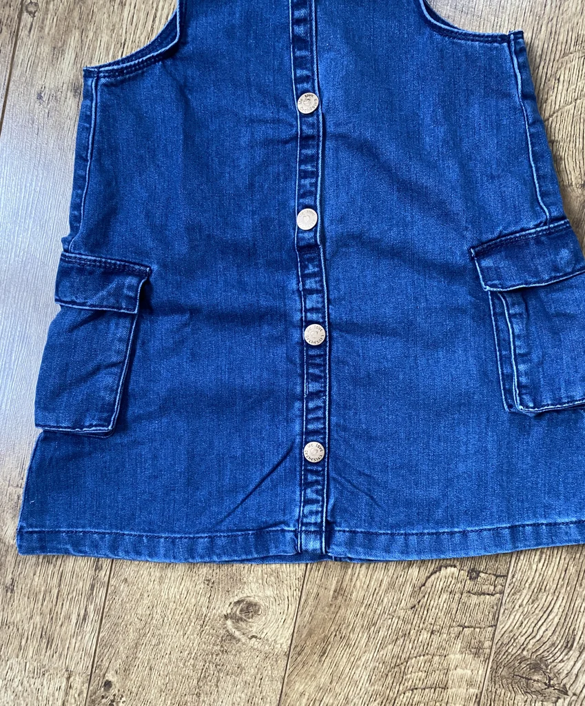 Robe salopette en jean Orchestra 10 ans Denim bleu intemporel – neuve – photo 4
